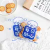 Bolsa simple para empaquetar galletas, linda bolsa para pasteles de copo de nieve, empaque para hornear para dulces y bocadillos pequeños, bolsa autosellante