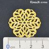 Acessórios de joalheria artesanais DIY flor longa retangular oval redonda Xi série de flor de ferro vazada