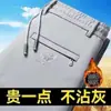 Calças Casuais de Veludo de Outono para Homens, Cintura Elástica Grossa, Bolsos com Zíper, Calças Longas Retas Largas Business Casual