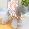 Ropa para Mascotas 2026 Nuevos Modelos de Primavera y Verano para Perros como Teddy y Schnauzer, y Accesorios para Gatos, Chaleco Bordado de 22 Rayas