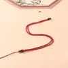 Cordón de Collar de Barril de Madera Ajustable DIY Joyería Hecha a Mano Tejido Cadena Sencilla para Suéter Etiqueta Colgante Cordón Accesorios
