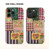 Capa Dura e Macia Colagem de Filme Retrô Adequada para iPhone Apple 17/16 Capa de Telefone Camada Dupla Dois em Um 14/12
