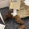 Zapatos de entrenamiento alemanes de estilo vintage con cordones de cuero para mujer, nuevos zapatos deportivos casuales versátiles de otoño e invierno 2026, zapatos de Forrest Gump