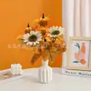 Suministro Transfronterizo de Manojos de Hojas de Arce Artificiales Estilo Otoño, la Mejor Venta de Amazon en Decoración Artificial Verde para Halloween y Festival de la Cosecha al por Mayor