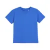 Camiseta de Manga Corta para Niños de Algodón Pesado con Spandex 180g, Camiseta Básica Elástica Versátil de Cuello Redondo para Niños Mayores, DIY para Niños Pequeños