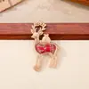 Colgante de ciervo estilo chino tradicional con base de brocado Song, joyería hecha a mano, amuleto para bolsa de coche DIY, regalo cultural y creativo, accesorio de ropa