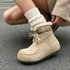 2026 Estilo Bosque Plus Terciopelo Cálido Zapatos Grandes de Algodón Botines Cortos Birken Botas de Nieve para Mujer Botas de Piel Suave Cómodas Hechas a Mano Puras Mujer