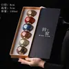 Juego de tazas maestras de cerámica para uso doméstico, juego de té kung fu, taza de degustación cocida en horno, taza de té pequeña, recipiente de té de una sola taza, juego en caja de regalo