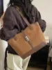 Bolso Casual Retro de Gran Capacidad para Mujer 2026 Nuevo Bolso de Hombro Simple a la Moda de Nicho Bolso Tote Simple para el Viaje Diario
