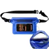 Bolsa de cintura impermeável mais vendida da Amazon, bolsa impermeável para celular com janela de tela sensível ao toque em PVC, bolsa transversal impermeável para rafting e trekking em riachos