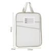 Bolsa de malla transparente para asignaturas doble portátil de tres capas de gran capacidad extra gruesa con cremallera bolsa para datos de exámenes de clasificación para estudiantes suave