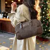 Bolso de Hombro para Mujer Estilo Coreano de Gama Alta 2025 Nuevo Bolso Tote Retro para Viaje de Negocios Gran Capacidad Maletín de Mano