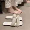 Pantuflas de Malla Elegantes para Mujer, Pantuflas Ligeras para Dormitorio, Nuevas Pantuflas de Felpa Casuales Elegantes de Corte Bajo Primavera 2026