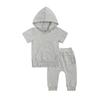 Nuevo Conjunto de Ropa de Verano 2026 para Niños y Niñas, Conjunto de Dos Piezas con Sudadera con Capucha de Manga Corta y Pantalones Casuales, Conjunto de Pantalones Moderno para Niños