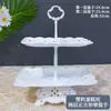 Arranjo de Aniversário Decorações de Mesa de Sobremesas Prateleira de Exibição de Casamento Europeu Mesa de Frutas Bandeja de Plástico para Bolo Suporte para Lanches