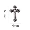 Corazón de Cuervo Retro Aleación Diamante Accesorios para Uñas Punk Estilo Oscuro Cruz Metal Accesorios Diamantes para Uñas Venta al por Mayor