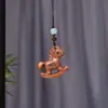 Colgante Pequeño Caballo Año del Caballo Llavero para Coche para Hombres y Mujeres, Accesorio de Seguridad de Sándalo Rojo para el Año de Nacimiento, Correa para Teléfono, Colgante para Bolso, Regalo