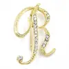 Temperamento de comercio exterior europeo y americano 26 broches de letras inglesas femenina diamante personalidad Joker moda corsage pin masculino accesorios