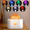 2026 Novo Modelo Difusor de Aroma de Chama Estilo Mesa Fogo Simulado Umidificador Plug-in USB Difusor de Óleo Essencial para Uso Doméstico