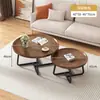 Mesa de centro sala de estar hogar mesa de comedor apartamento pequeño lujo ligero minimalista moderno mesa redonda mesa simple de balcón mesa auxiliar minimalista
