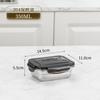 Lancheira Crisper de Aço Inoxidável Lancheira Crisper para Alimentos Lancheira Isolada Crisper Selada Aço Inoxidável