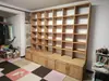 Estantería de Olmo Viejo Estantería a Medida Estantería de Pared Completa Estantería de Pared Completa Estantería de Madera Maciza Estante de Almacenamiento Estantería de Madera Maciza Estantería