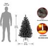 Atacado Transfronteiriço 120-210cm Criptografada Preta Árvore de Natal Artificial Árvore Automática Multi-Especificação Multi-Cenário Árvore Decorativa