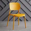 Silla de Comedor de Plástico Minimalista Nórdico para Uso Doméstico, Apilable, Silla con Respaldo de Moda para Restaurante, Apartamento Pequeño, Ocio, Silla de Mesa de Comedor Engrosada