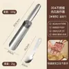 Fabricador de carne de aço inoxidável, molde três em um para pasta de peixe e camarão doméstico, ferramenta de cozimento para bolinho de arroz e hambúrguer de carne, frete grátis