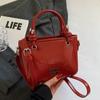 2025 Nova Bolsa Balde Vintage de Couro com Cera de Óleo Simples Portátil para Mulheres, Bolsa Transversal All-match de Alta Textura para o Dia a Dia