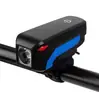 Luz Delantera Inteligente Táctil para Bicicleta Luz para Ciclismo al Aire Libre Carga USB Luz de Bocina Linterna Brillante T6 Equipo de Ciclismo