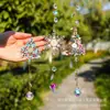 Carrillón de Viento para Jardín Colgante de Cristal Atrapasoles con Diamantes, Lujo Ligero Árbol de Navidad Cereza Trébol de Cuatro Hojas Piña Suministro Transfronterizo