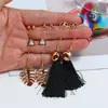 Pendientes Europeos y Americanos de Nuevo Estilo Transfronterizos, Pendientes de Borlas Bohemios Retro, Pendientes de Playa para Vacaciones de Verano, Accesorios de Moda