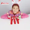 Anillo de resorte Regalo de Navidad Pulsera de Dibujos Animados Pulsera de Muñeca Papá Noel Peluche Decoración Navideña Juguete Anillo de resorte