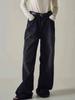 Jeans 2026 Nuevo Estilo para Mujer Negros de Cintura Alta Adelgazantes y que Alargan la Figura Pantalones de Pierna Ancha Pantalones Largos