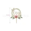 Decoração de Primeiro Aniversário de Bebê com Tema de Flores Silvestres de 1 Ano com Pingentes Florais, Decoração de Cena para Banquete de Cem Dias, Toppers de Chapéu Infantil