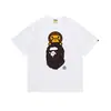 Camiseta BAPE Verão Camuflada Unissex Manga Curta Gola Redonda Estilo Japonês Tendência