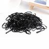 Bolsa Selladora Yun Gongzi Negra Desechable para Atar el Cabello Banda de Goma Pequeña 200 Piezas Paquete Individual