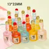 Botella de Vino Pequeña Simulada Mixta Hecha a Mano DIY Estéreo Juguete de Comida Botella de Bebida Accesorios de Resina Juguetes para Niños Pequeños Adornos
