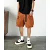 Shorts Cargo Casuales de Verano para Hombre Estilo Japonés Versátil Sueltos con Múltiples Bolsillos Pantalones Cargo para Hombre
