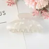 Jiarui Novo Prendedor de Cabelo de Garra de Sereia em PVC Iridescente Tamanho Grande Versátil Prendedor de Tubarão Gentil Coque de Cabelo Grampo Acessórios Femininos