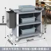 Carrito Multifuncional de Recolección de Alimentos para Restaurantes y Hoteles Comerciales, Carrito de Tres Niveles, Carrito de Eliminación de Alimentos de Plástico Extra Grueso con Cubo de Basura