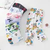 Pantalones de Pijama para Niños Niños Invierno Coral Fleece Forro Polar Cálido Pantalones de Pijama de Franela para Niños Grandes Pantalones Coreanos