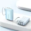 Nuevo tesoro de carga al por mayor 20000 mA mini gran capacidad ultradelgado con cable de carga propio compartido energía móvil regalo