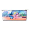 Bolsa de Lápices de Pu Stitch de Dibujos Animados Gran Capacidad Monstruo Pequeño Bolsa de Papelería para Estudiantes Bolsa de Almacenamiento para Niños Suministros Escolares al por Mayor