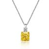 Collar nuevo de plata esterlina S925 2022 con colgante de zafiro de alto carbono, diamante de alto carbono importado, corte Flor de Hielo, collar para mujer, europeo y americano