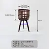 Jarrón alto de mimbre para flores, maceta tejida creativa, soporte para flores estilo ins, soporte decorativo para macetas de interior, soporte de madera para flores para balcón
