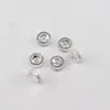 Accesorios para Joyería DIY Espaciador de Latón Incrustado con Circonita Estilo Lujo Ligero Pulsera de Perla y Cristal Espaciador de Rueda Micro-Incrustado