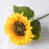 ¡Wow Girasol Simulado Personalizado Estilo Europeo Flor Falsa Girasol Único Estilo Pastoral Accesorios para Fotografía del Hogar Boda