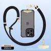 Cordón para Teléfono de Cuello Portátil Cruzado de 8 mm Hebilla Metálica de Alto Grado Ajustable Espaciador Correa para Cámara Anti-Pérdida para Exteriores